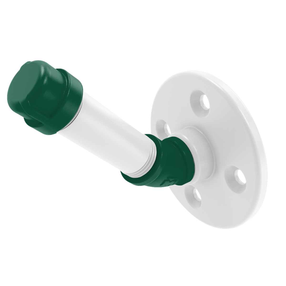 Gridiron Collection Single Robe Hook New York Green and White Edition