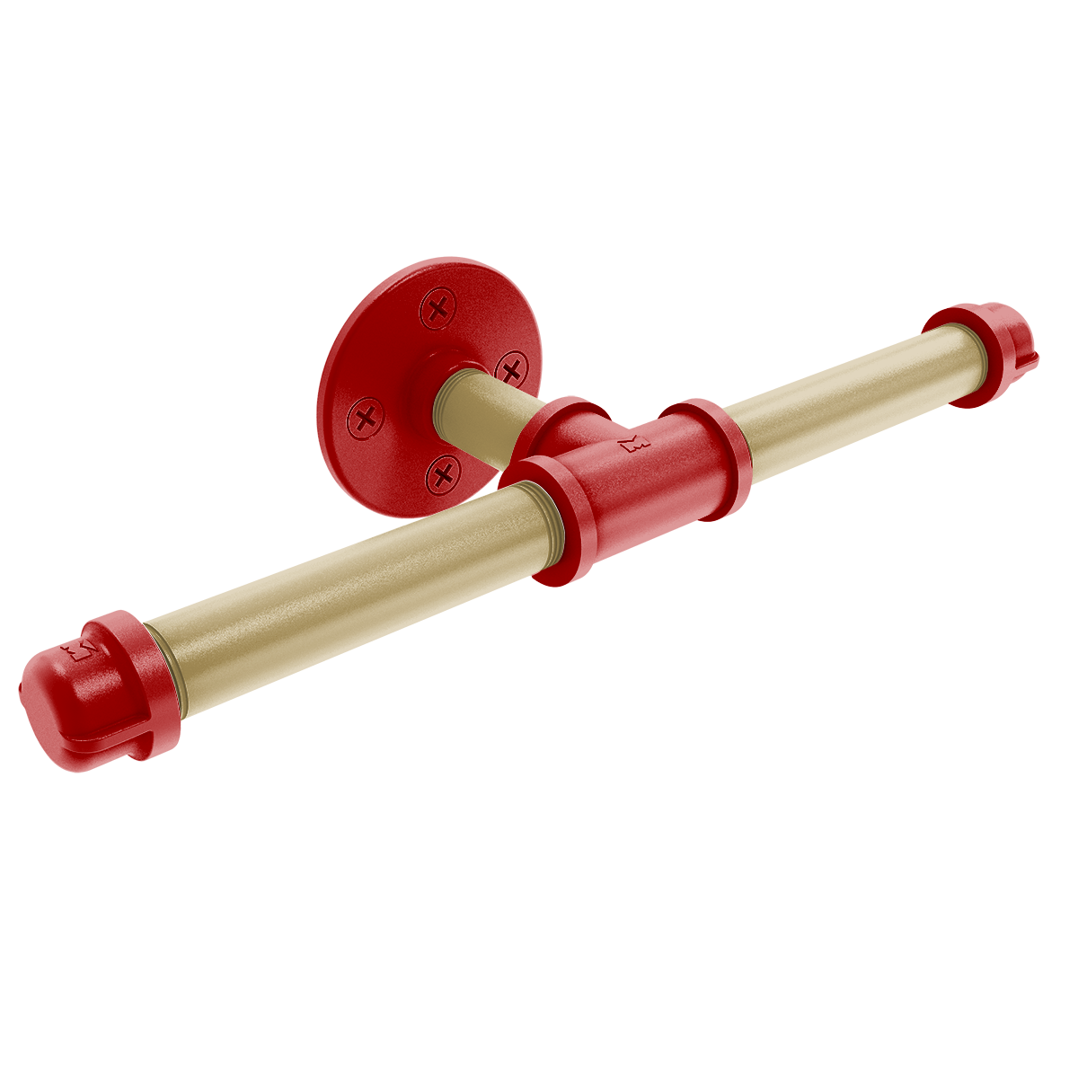 Gridiron Collection Double Roll Toilet Paper Holder San Francisco Edition