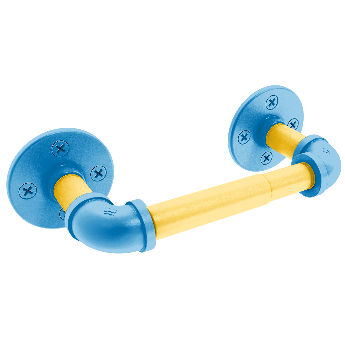 Gridiron Collection 2 Post Toilet Paper Holder Los Angeles Blue and Gold Edition