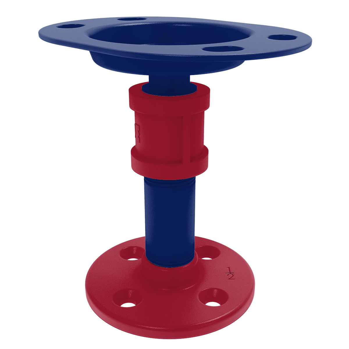 Gridiron Collection Vanity Top Toothbrush Holder New York Blue and Red Edition