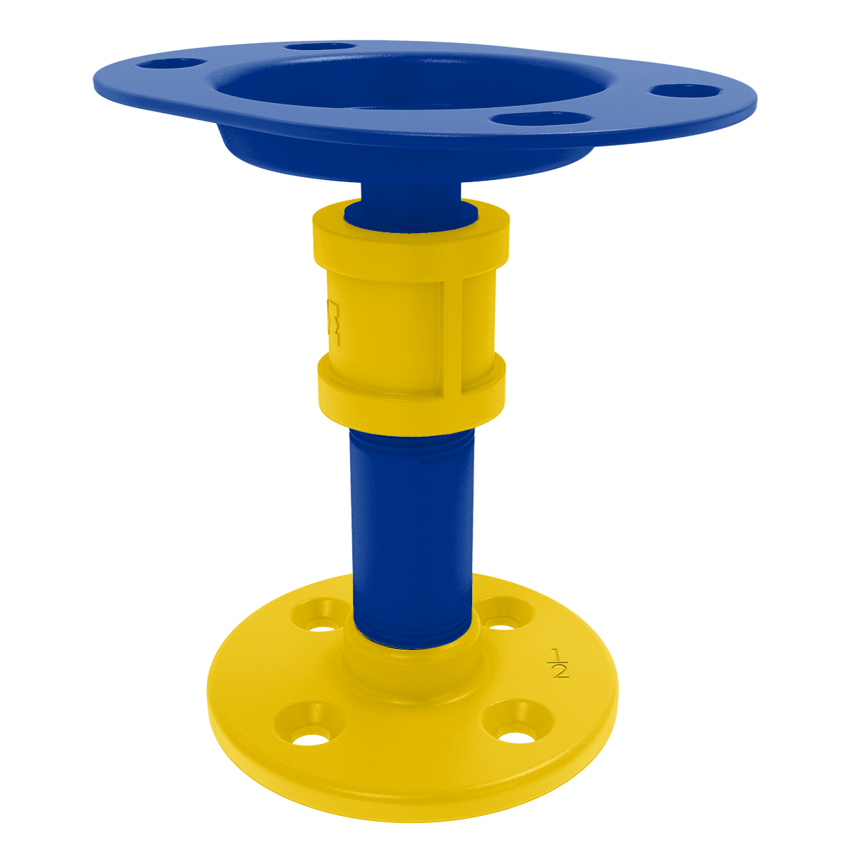 Gridiron Collection Vanity Top Toothbrush Holder Los Angeles Blue and Yellow Edition