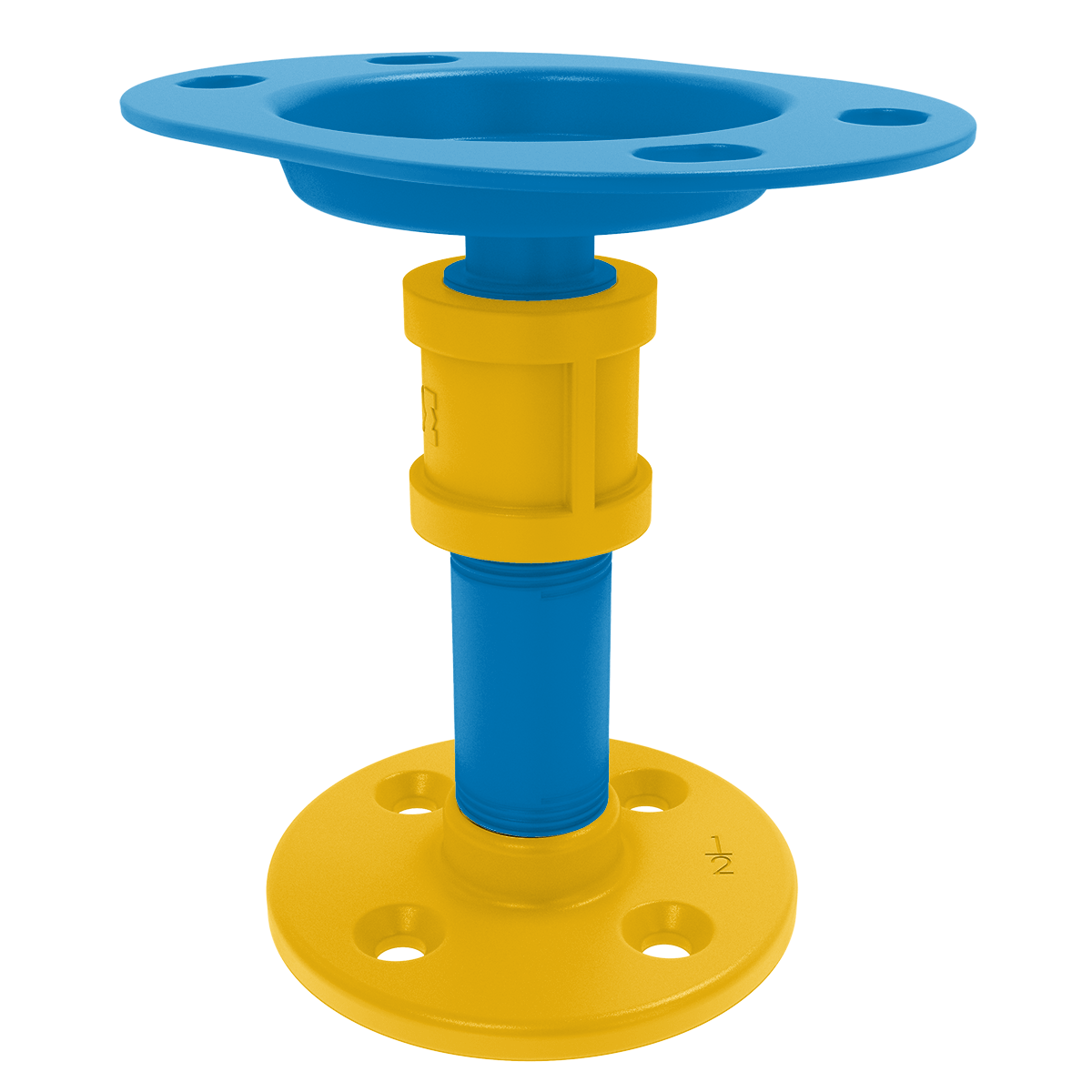 Gridiron Collection Vanity Top Toothbrush Holder Los Angeles Blue and Gold Edition