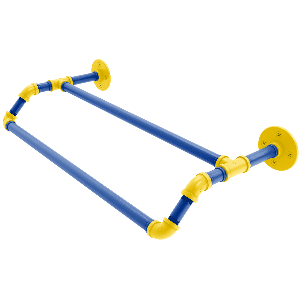Gridiron Collection Double Towel Bar Los Angeles Blue and Yellow Edition