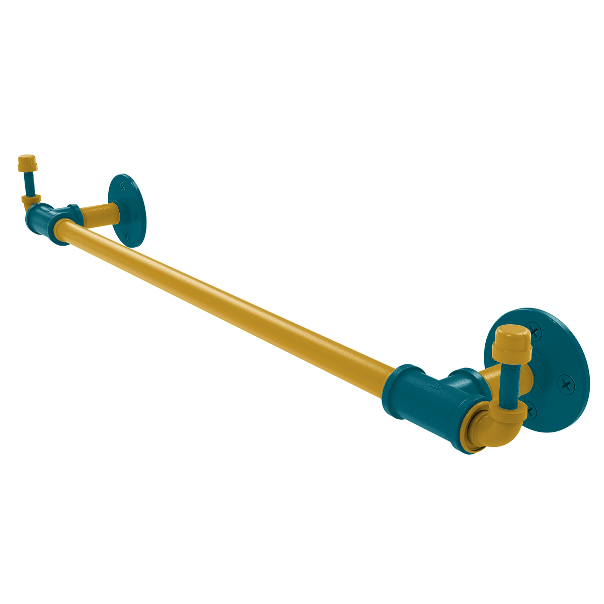 Gridiron Collection Towel Bar with Integrated Hooks Jacksonville Edition