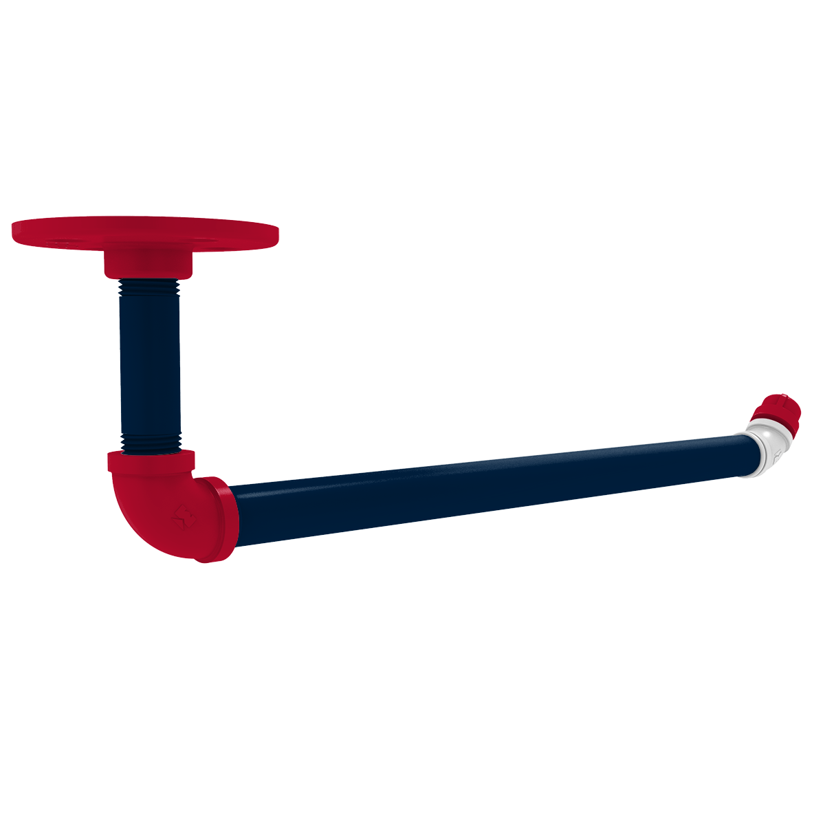 Gridiron Collection Under Cabinet Paper Towel Holder New England Edition