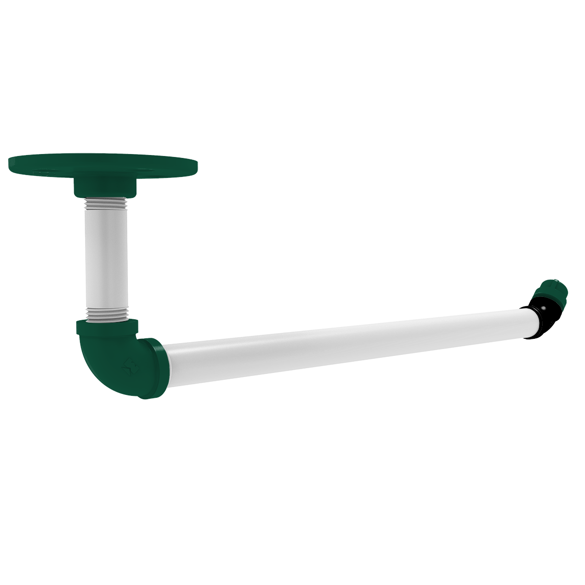 Gridiron Collection Under Cabinet Paper Towel Holder New York Green and White Edition