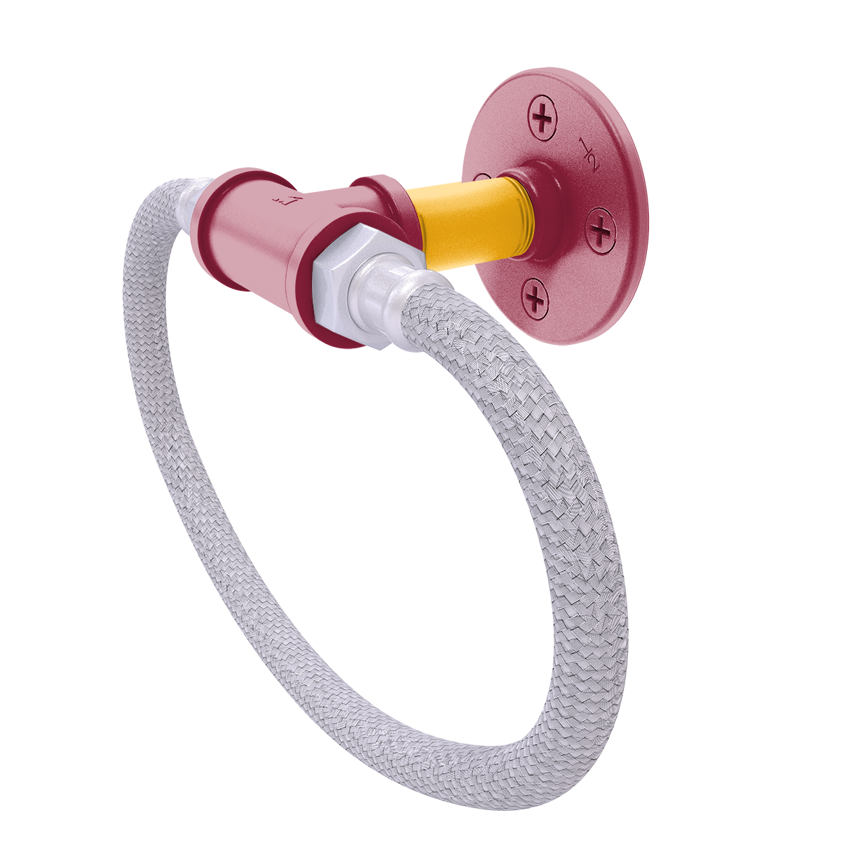 Gridiron Collection Towel Ring with Stainless Steel Braided Ring Arizona Edition