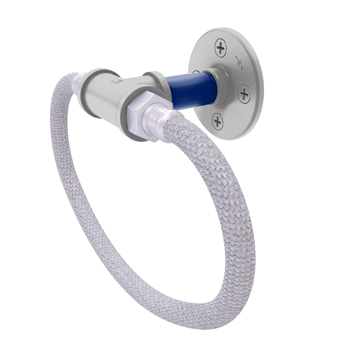 Gridiron Collection Towel Ring with Stainless Steel Braided Ring Dallas Edition