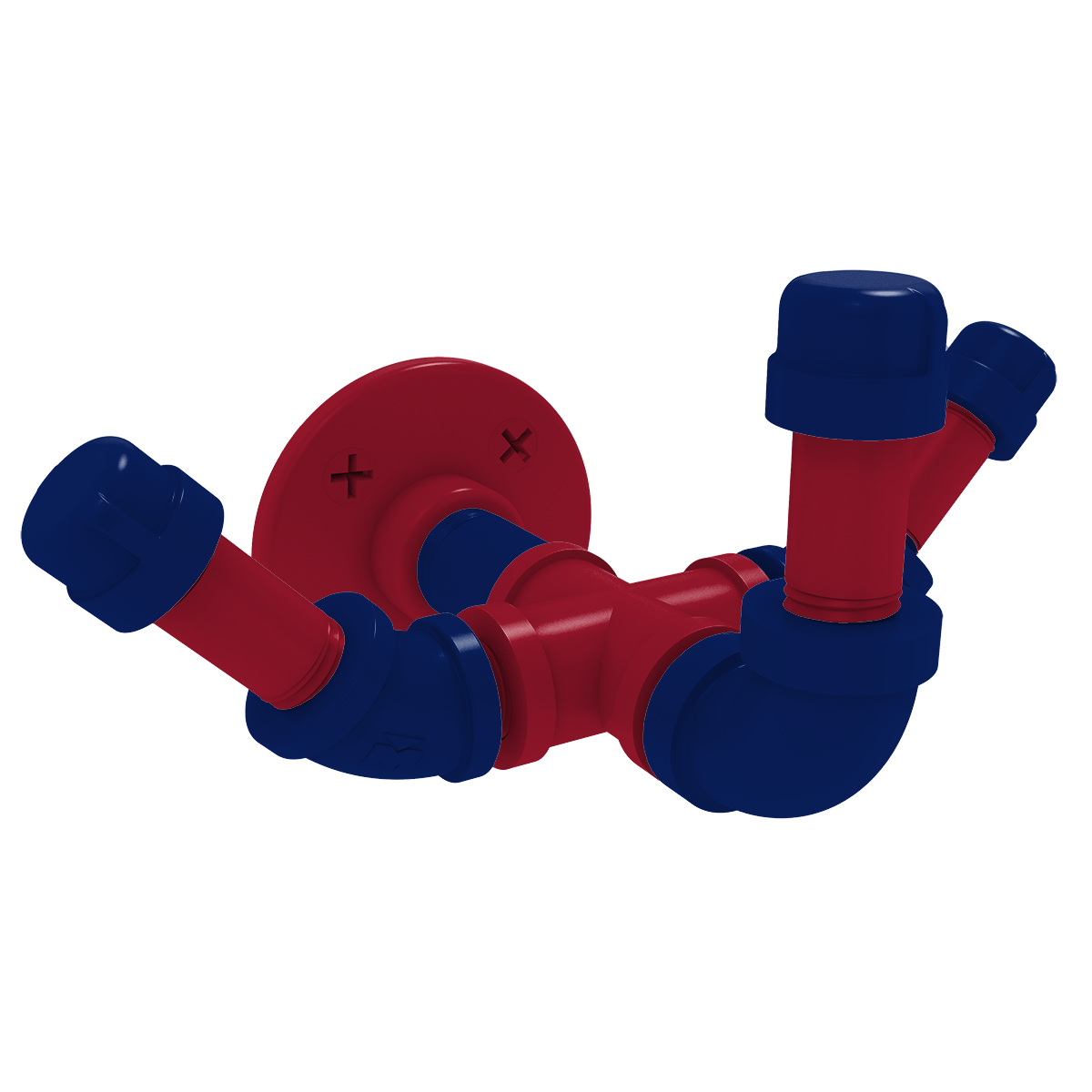 Gridiron Collection Triple Hook New York Blue and Red Edition