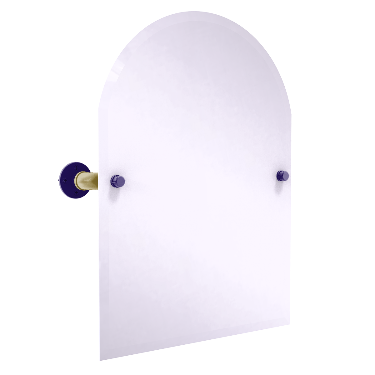 Gridiron Collection Frameless Arched Top Wall Mounted Tilt Mirror Baltimore Edition