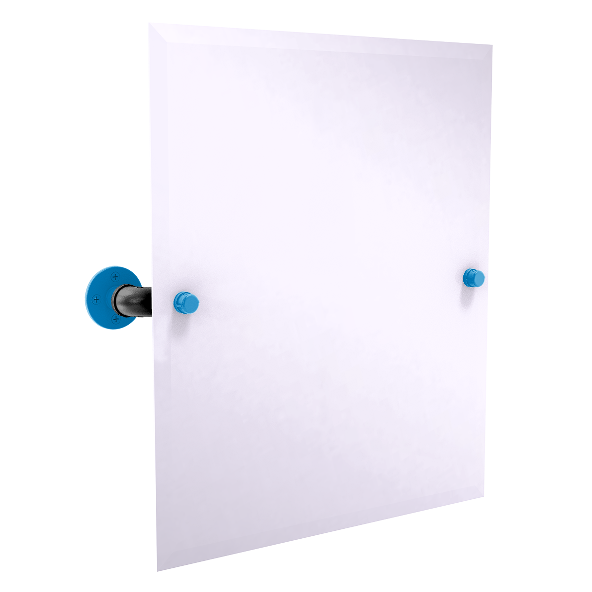 Gridiron Collection Frameless Rectangular Wall Mounted Tilt Mirror Carolina Edition