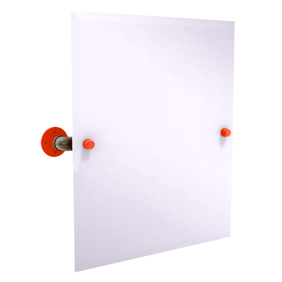 Gridiron Collection Frameless Rectangular Wall Mounted Tilt Mirror Cleveland Edition