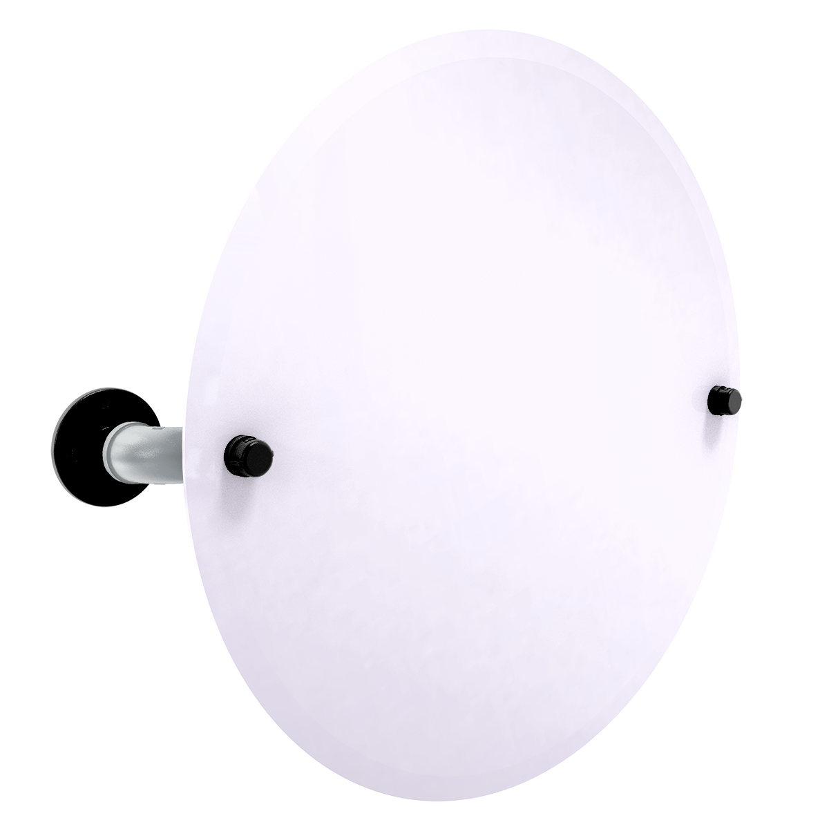 Gridiron Collection Frameless Oval Wall Mounted Tilt Mirror Las Vegas Edition