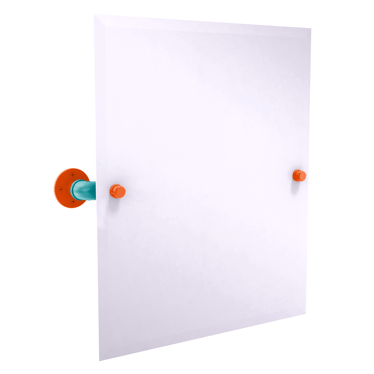 Gridiron Collection Frameless Rectangular Wall Mounted Tilt Mirror Miami Edition