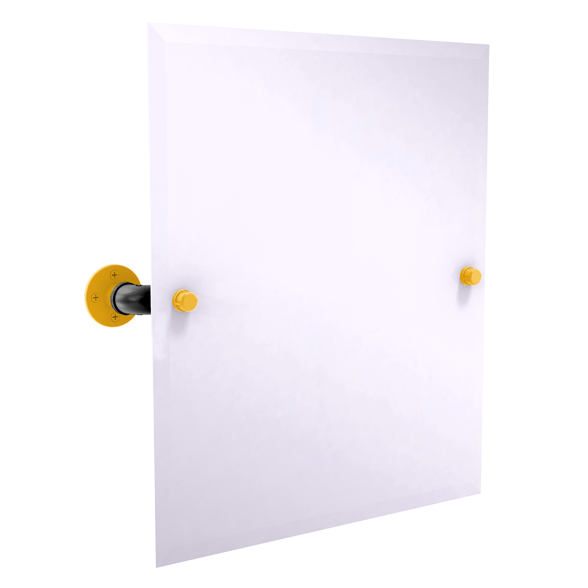 Gridiron Collection Frameless Rectangular Wall Mounted Tilt Mirror Pittsburgh Edition