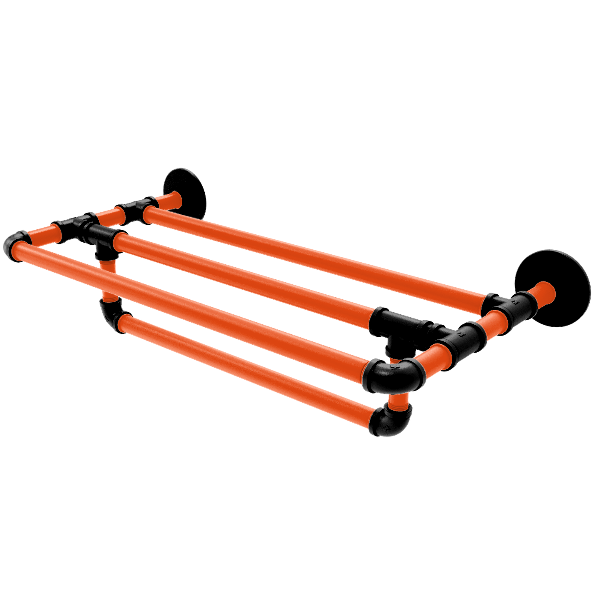 Gridiron Collection Wall Mounted Towel Shelf with Towel Bar Cincinnati Edition