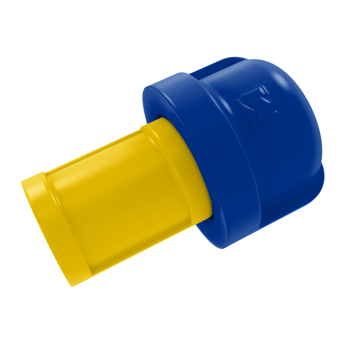 Gridiron Collection 1 Inch Cabinet Knob Los Angeles Blue and Yellow Edition