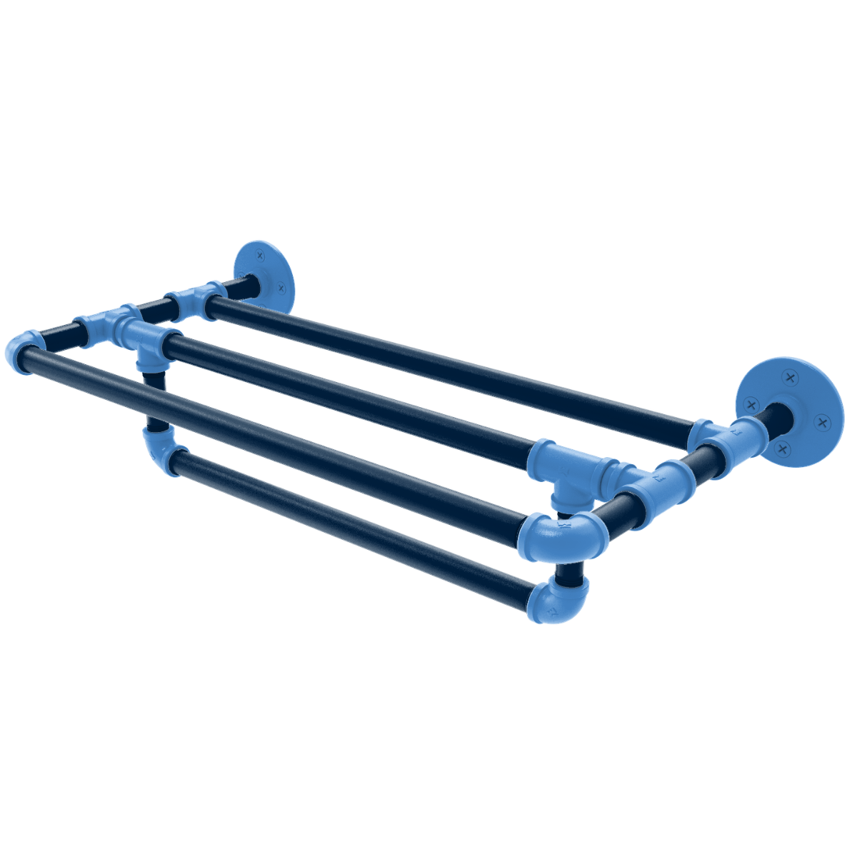 Gridiron Collection Wall Mounted Towel Shelf with Towel Bar Tennessee Edition