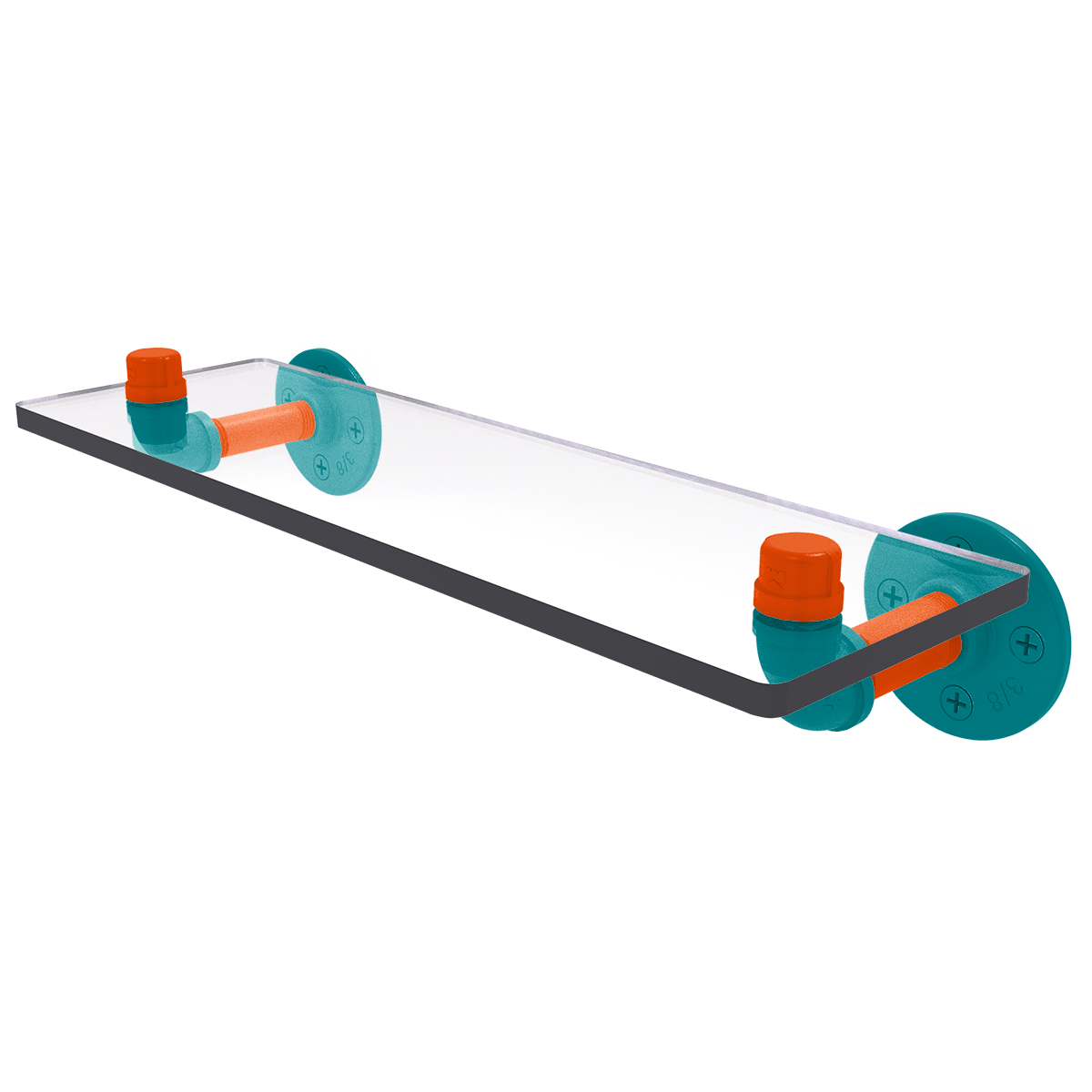 Gridiron Collection Glass Shelf Miami Edition