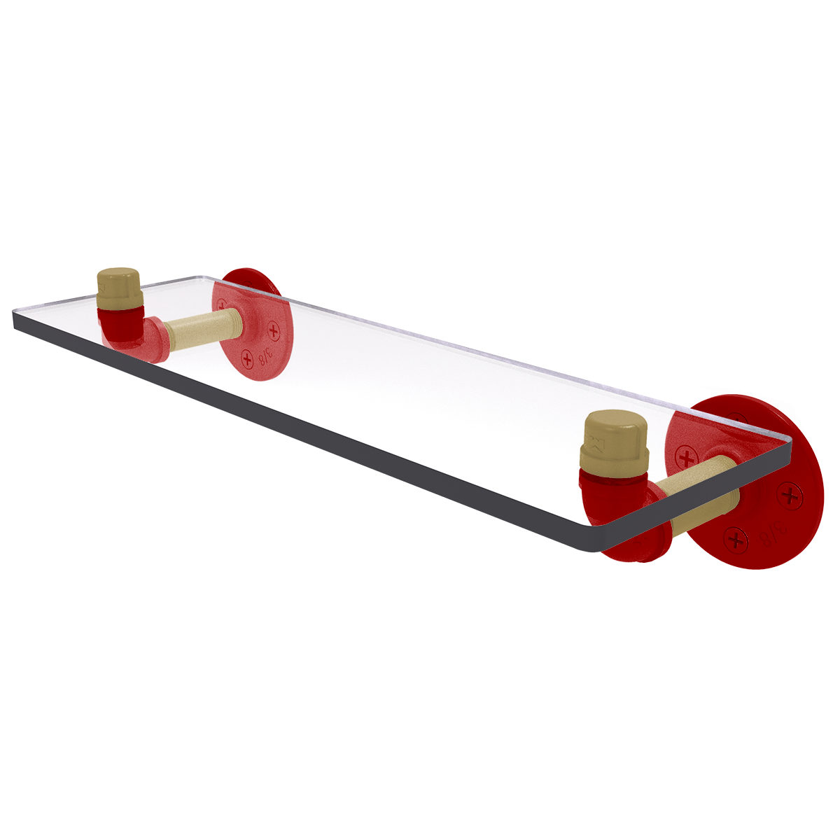 Gridiron Collection Glass Shelf San Francisco Edition