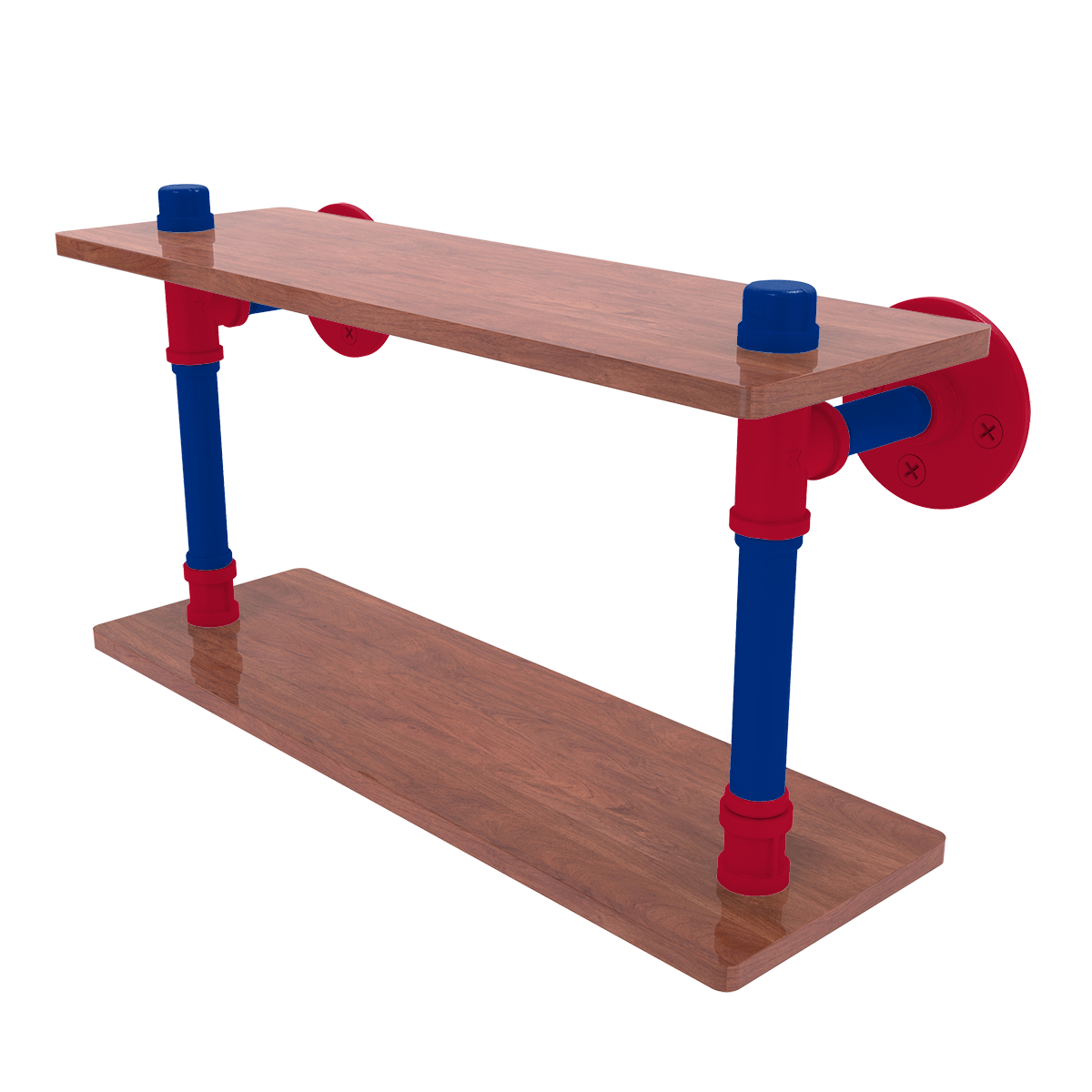 Gridiron Collection Wood Double Shelf Buffalo Edition