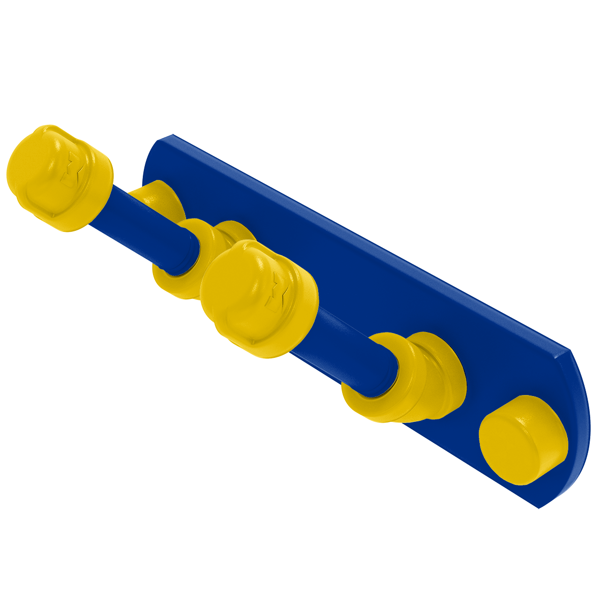 Gridiron Collection 2 Position Multi Hook Los Angeles Blue and Yellow Edition