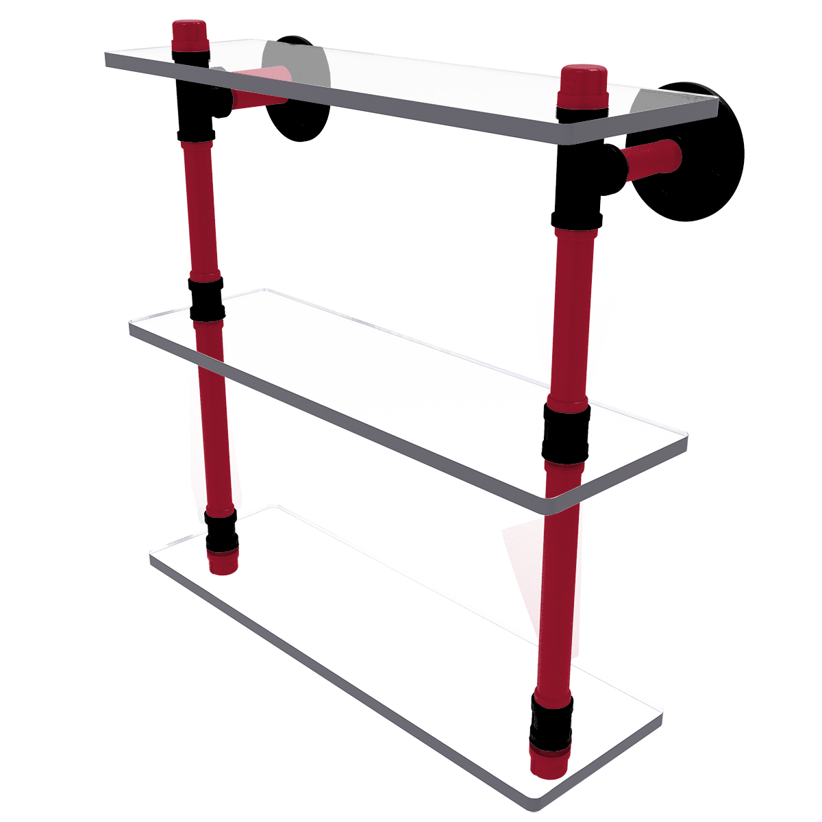 Gridiron Collection Triple Glass Shelf Atlanta Edition