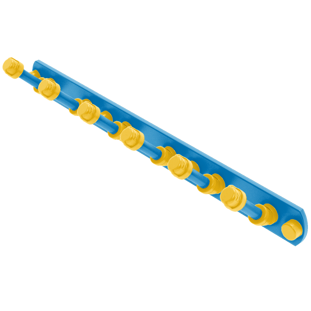 Gridiron Collection 6 Position Tie and Belt Rack Los Angeles Blue and Gold Edition