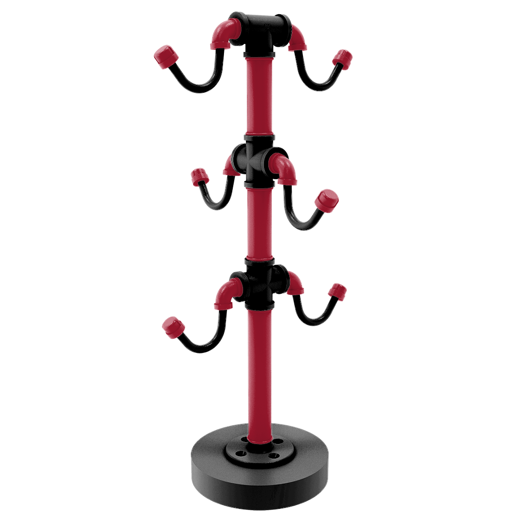 Gridiron Collection Countertop 6 Coffee Mug Holder Atlanta Edition