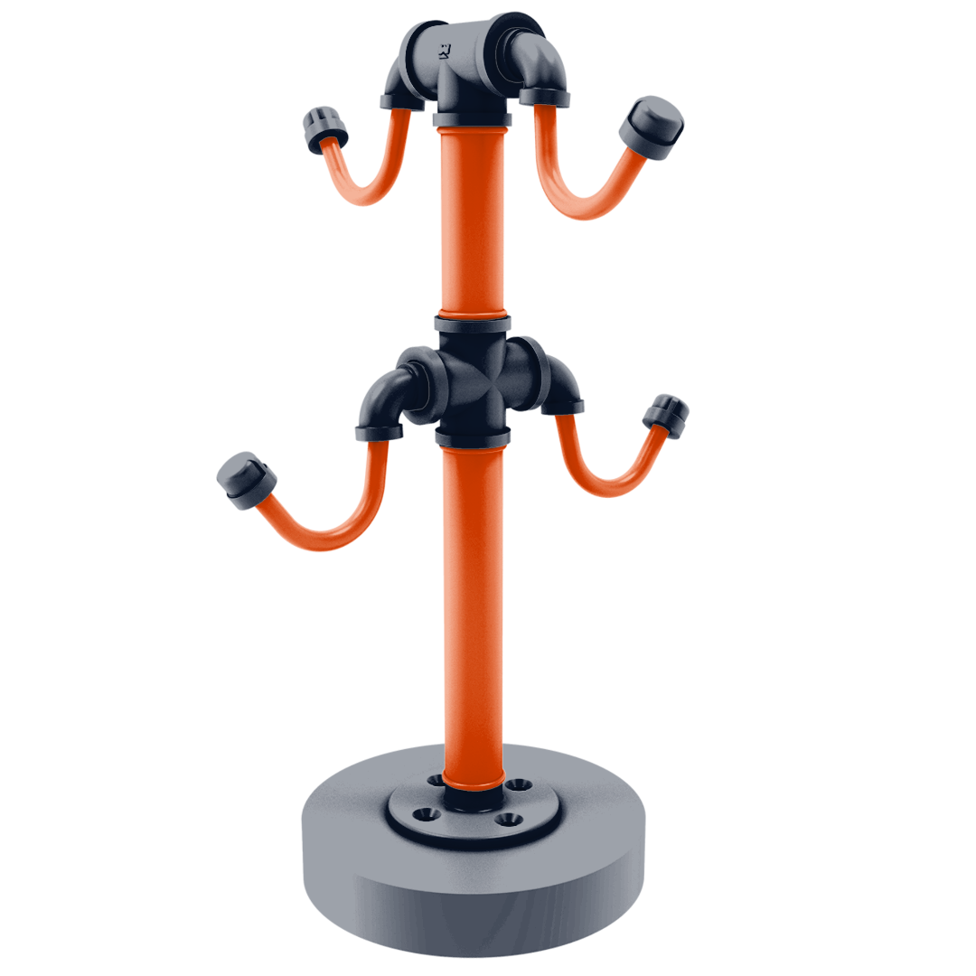 Gridiron Collection Countertop 4 Coffee Mug Holder Chicago Edition