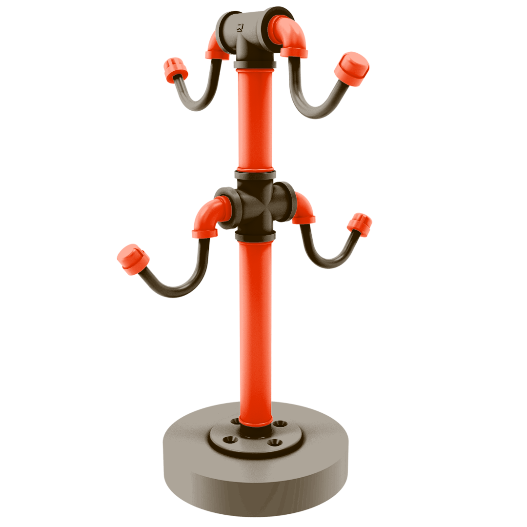 Gridiron Collection Countertop 4 Coffee Mug Holder Cleveland Edition