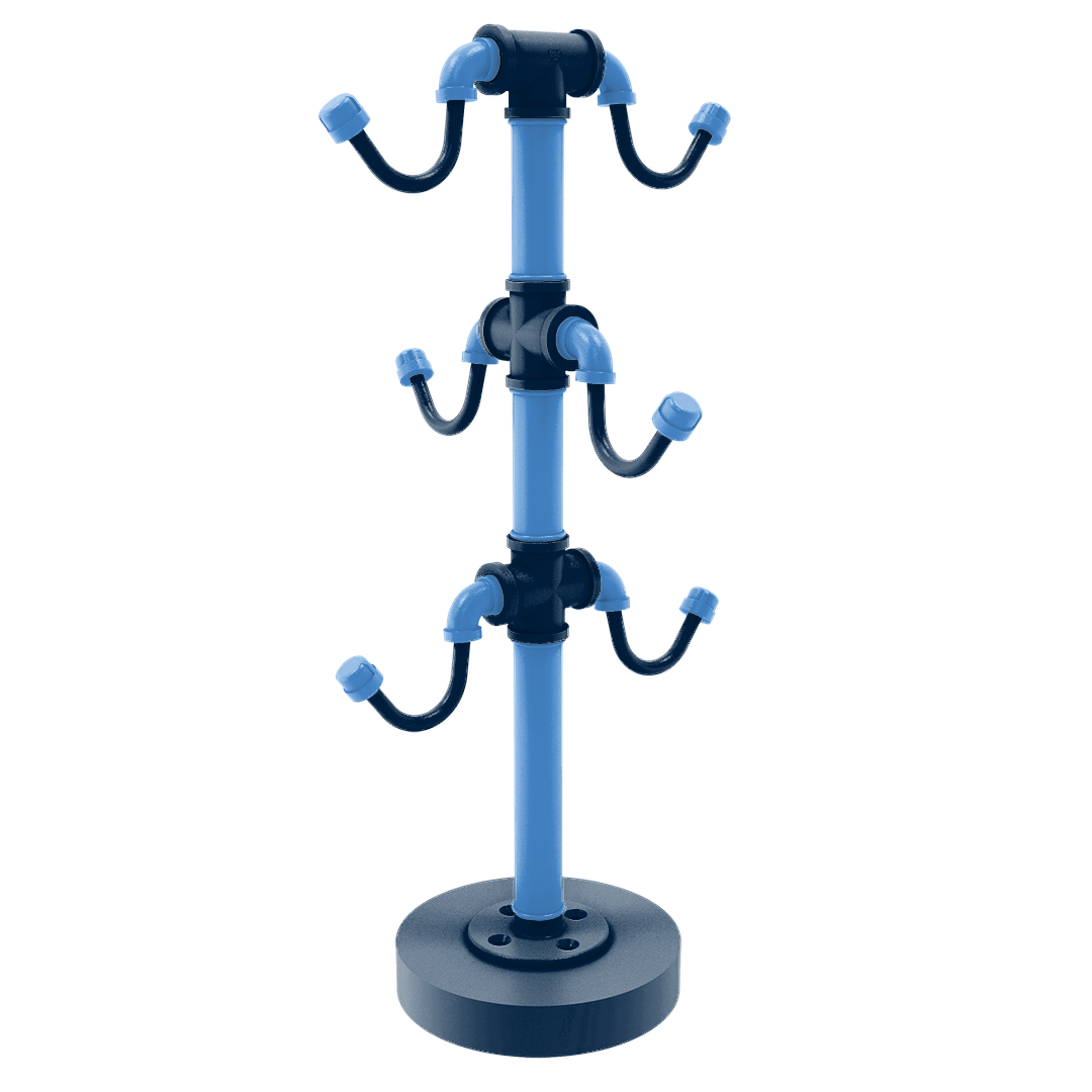 Gridiron Collection Countertop 6 Coffee Mug Holder Tennessee Edition