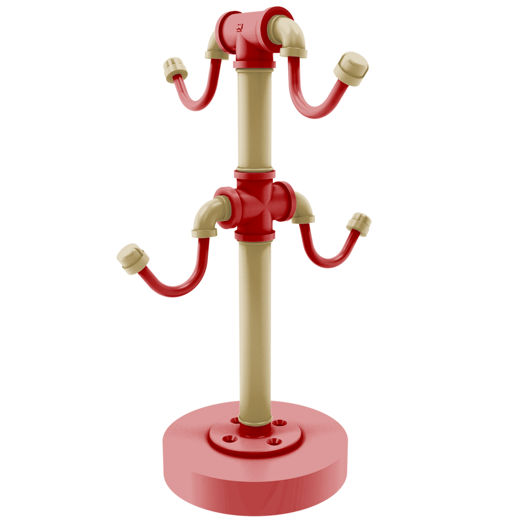 Gridiron Collection Countertop 4 Coffee Mug Holder San Francisco Edition