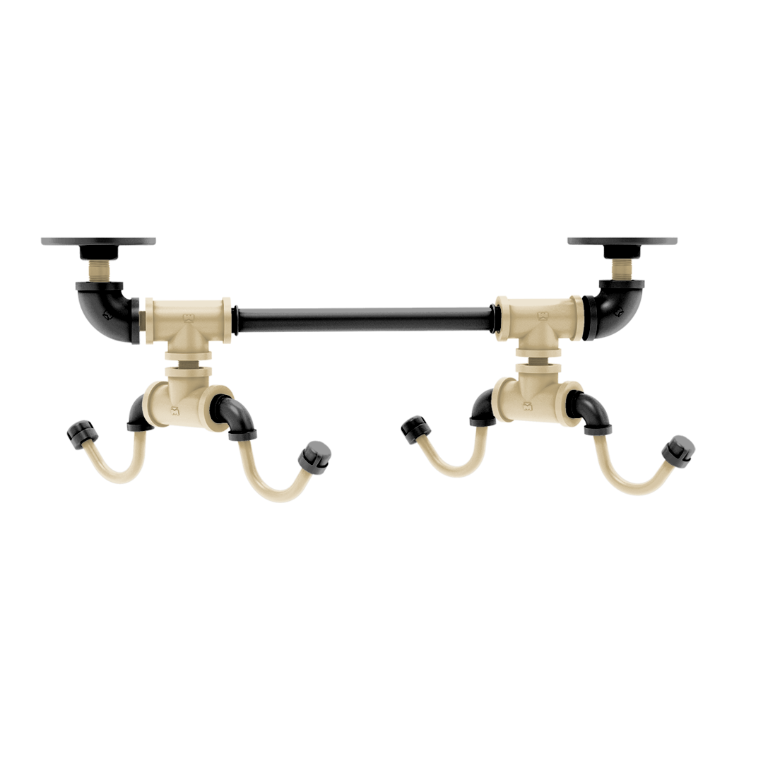 Gridiron Collection Under Cabinet 4 Coffee Mug Rack New Orleans Edition