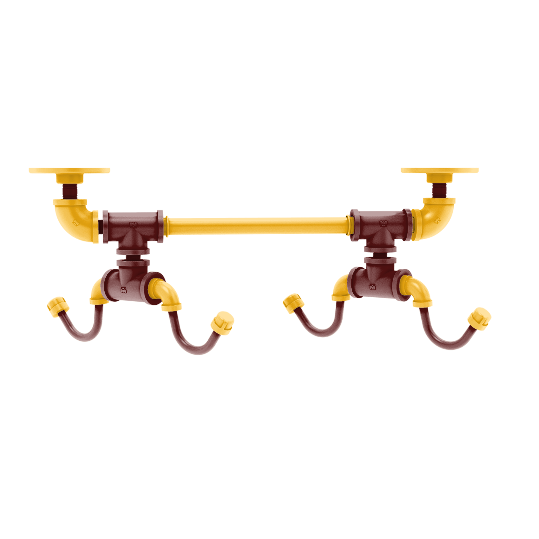 Gridiron Collection Under Cabinet 4 Coffee Mug Rack Washington Edition