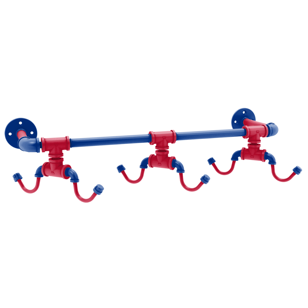 Gridiron Collection Wall Mounted 6 Coffee Mug Rack Buffalo Edition