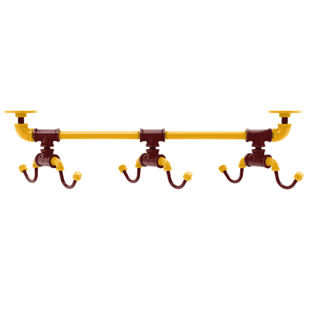 Gridiron Collection Under Cabinet 6 Coffee Mug Rack Washington Edition