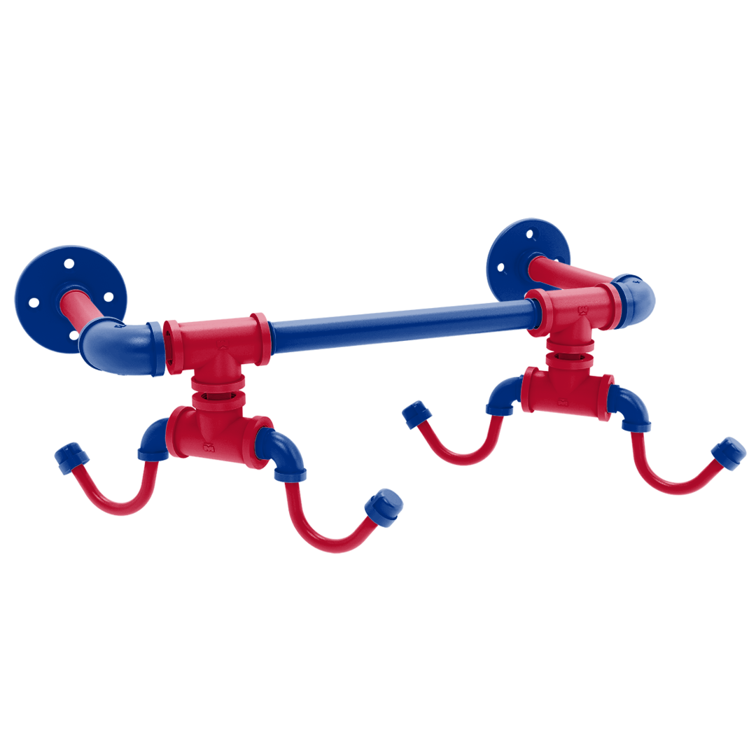 Gridiron Collection Wall Mounted 4 Coffee Mug Rack Buffalo Edition