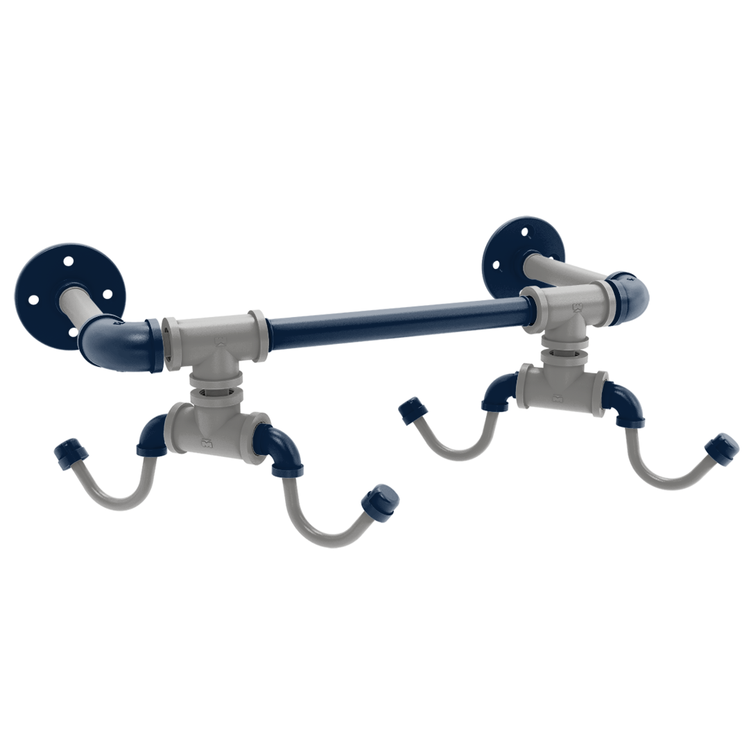 Gridiron Collection Wall Mounted 4 Coffee Mug Rack Dallas Edition