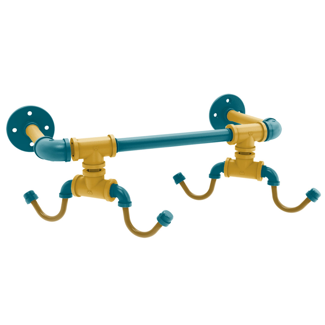 Gridiron Collection Wall Mounted 4 Coffee Mug Rack Jacksonville Edition