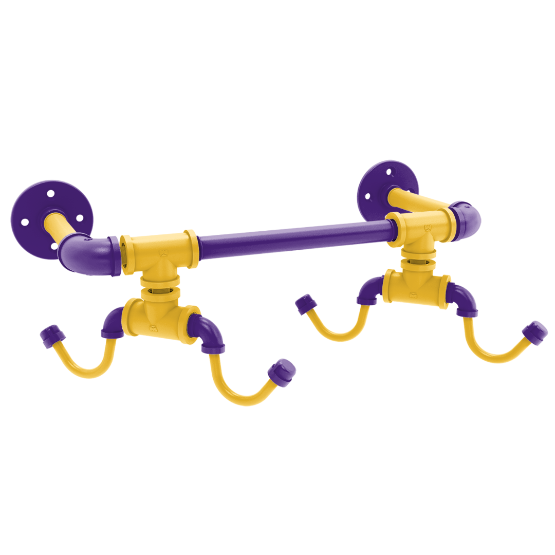 Gridiron Collection Wall Mounted 4 Coffee Mug Rack Minnesota Edition