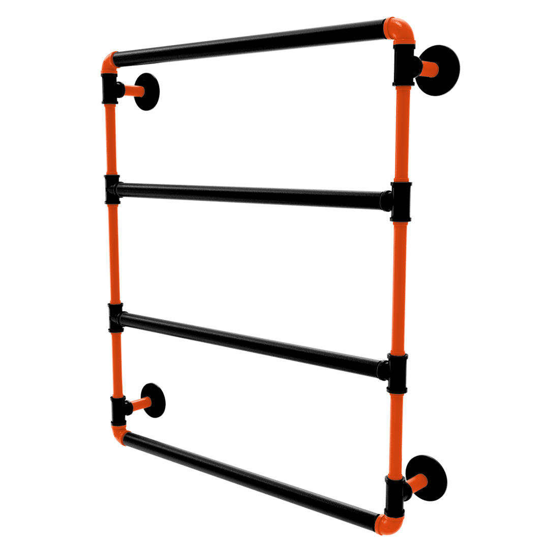 Gridiron Collection Wall Mounted Ladder Towel Bar Cincinnati Edition