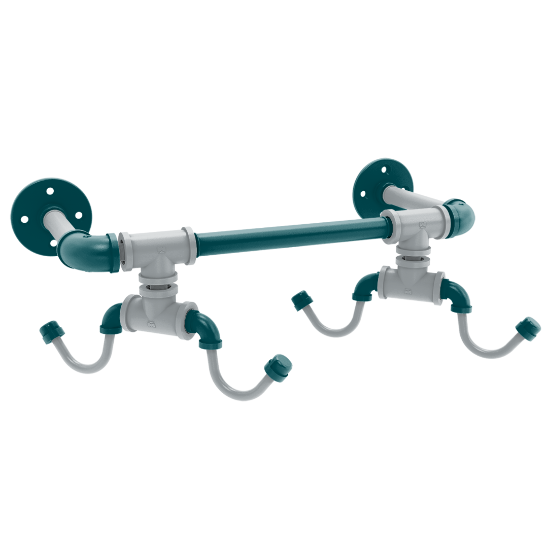 Gridiron Collection Wall Mounted 4 Coffee Mug Rack Philadelphia Edition