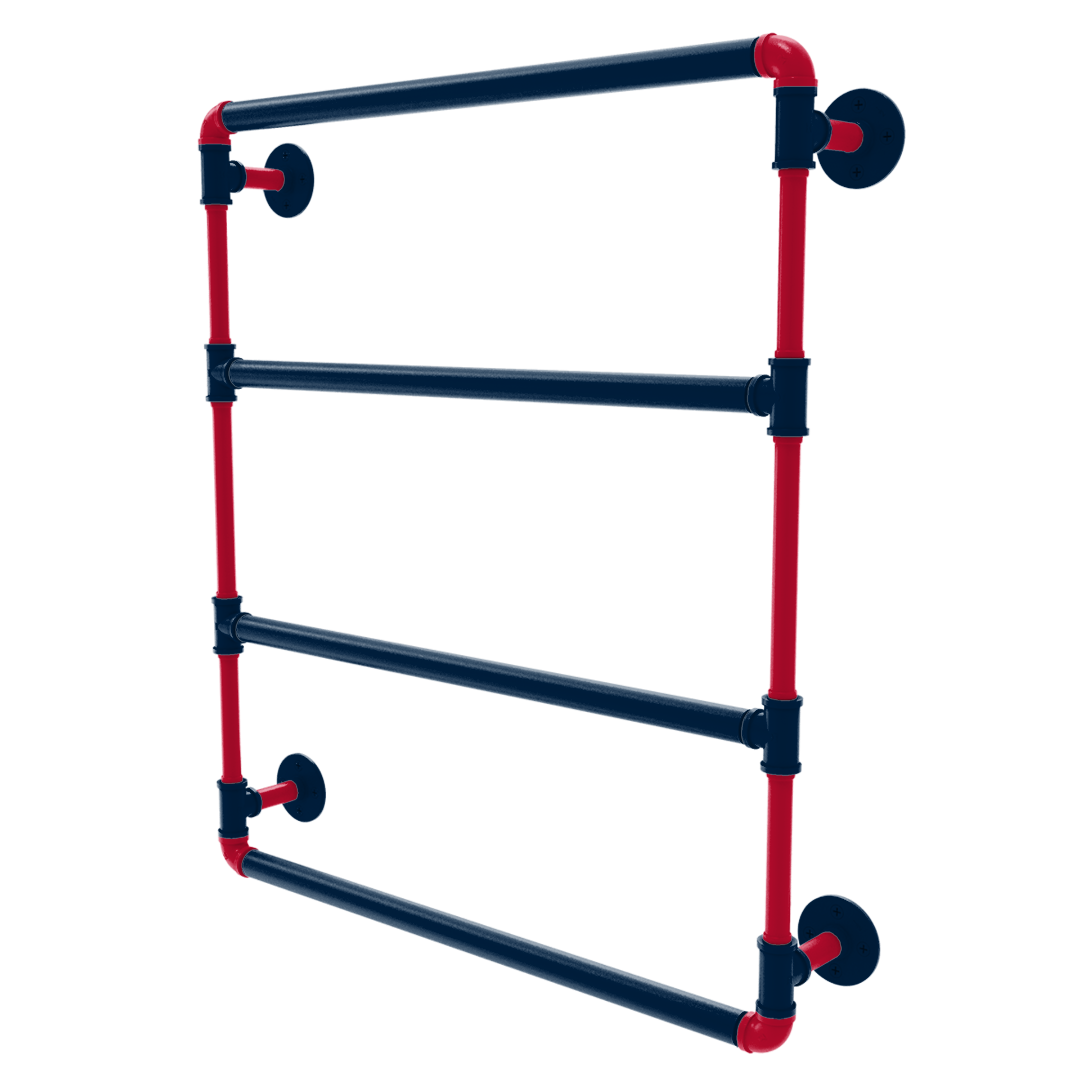 Gridiron Collection Wall Mounted Ladder Towel Bar New England Edition