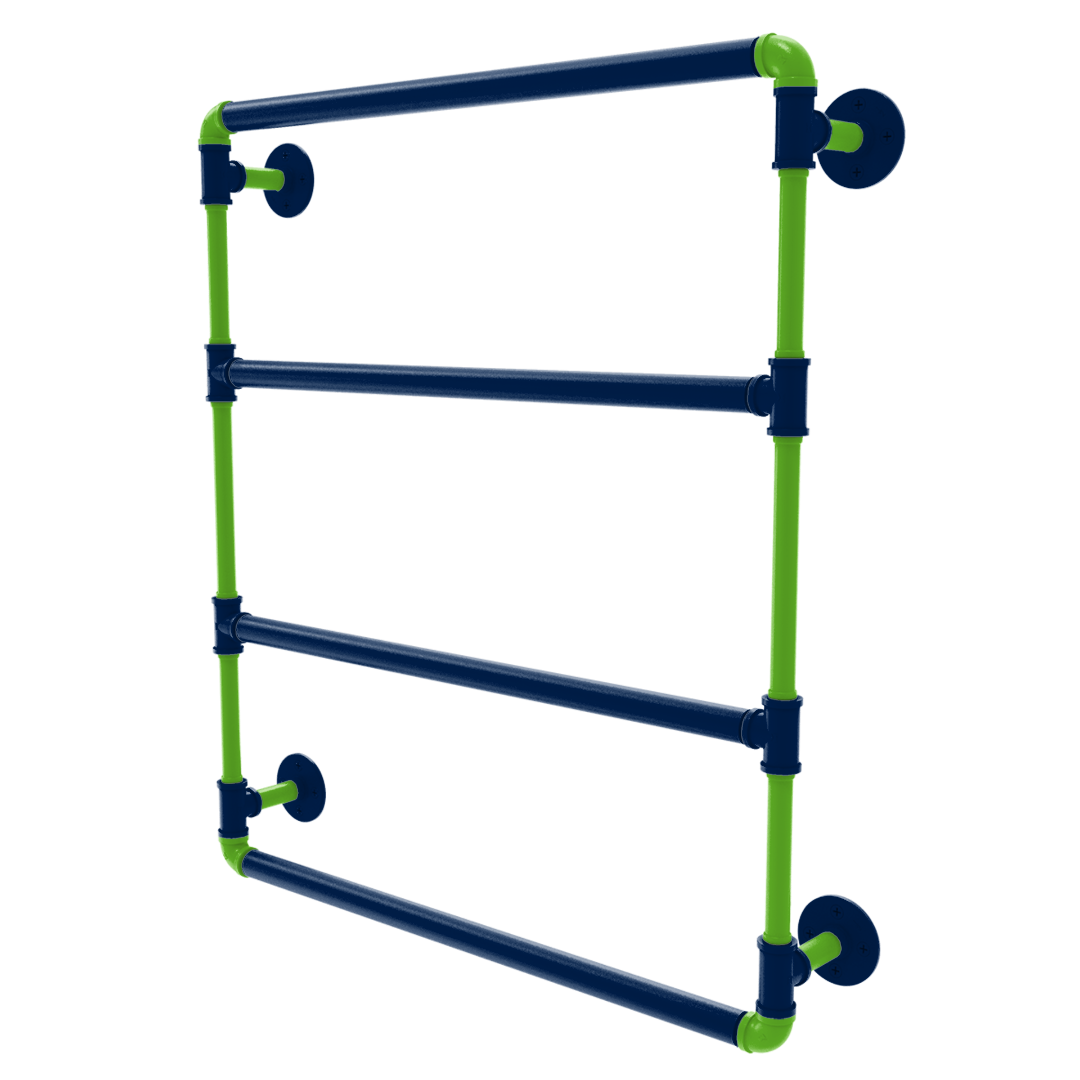 Gridiron Collection Wall Mounted Ladder Towel Bar Seattle Edition