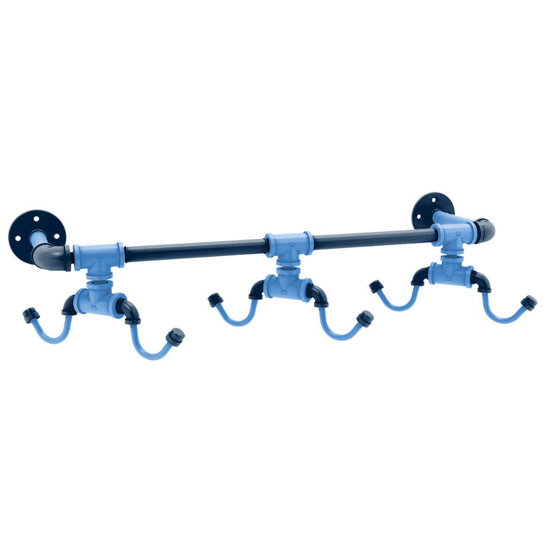 Gridiron Collection Wall Mounted 6 Coffee Mug Rack Tennessee Edition