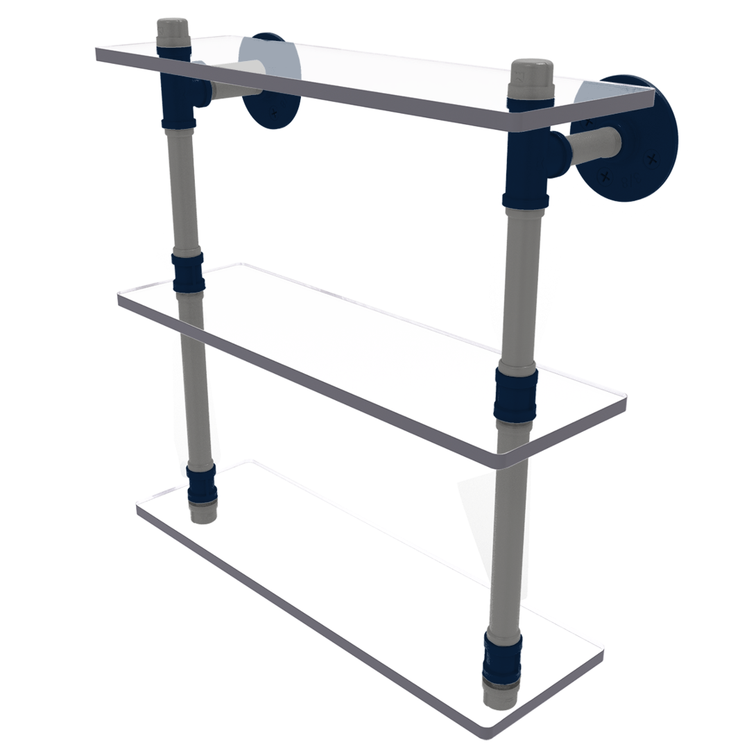 Gridiron Collection Triple Glass Shelf Dallas Edition