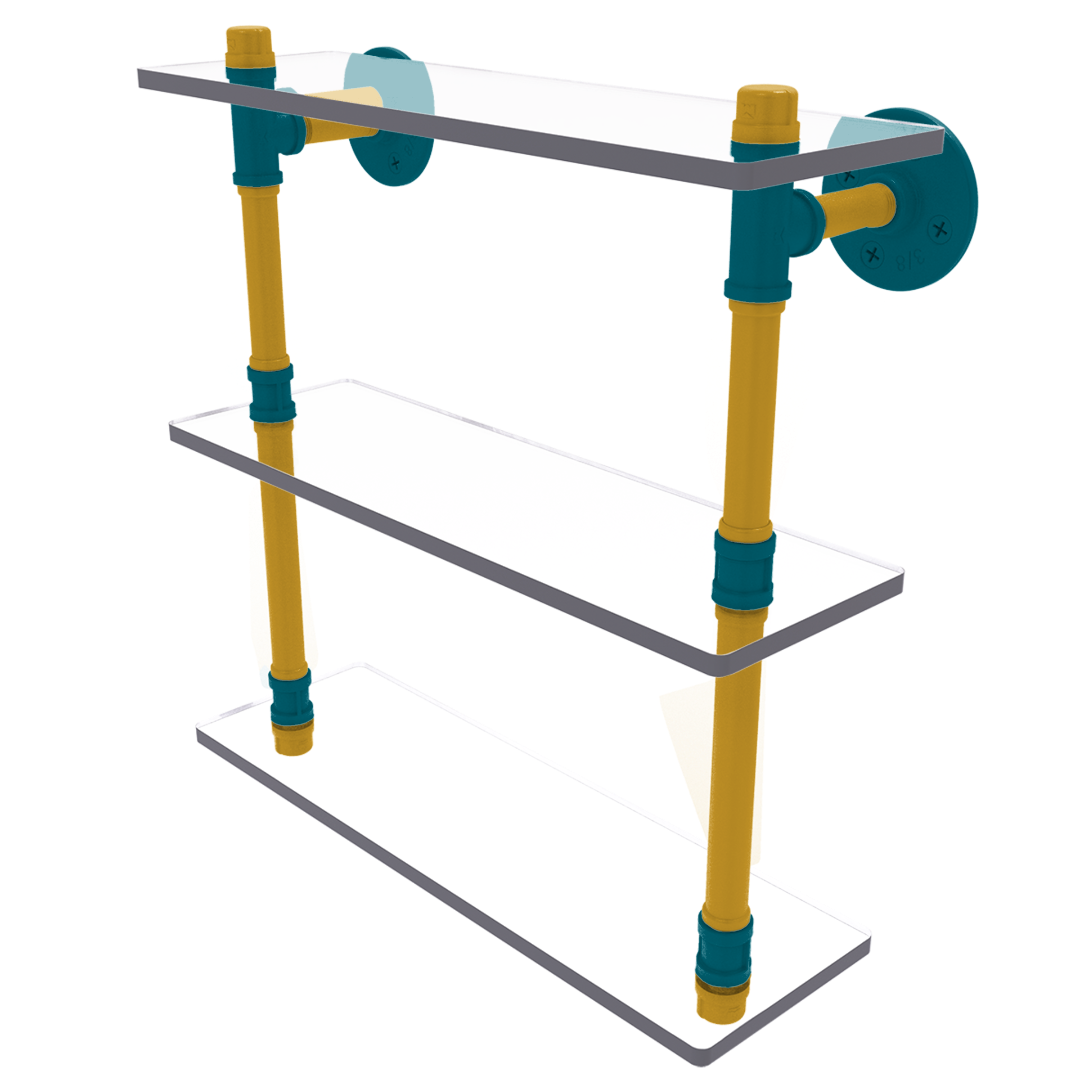 Gridiron Collection Triple Glass Shelf Jacksonville Edition