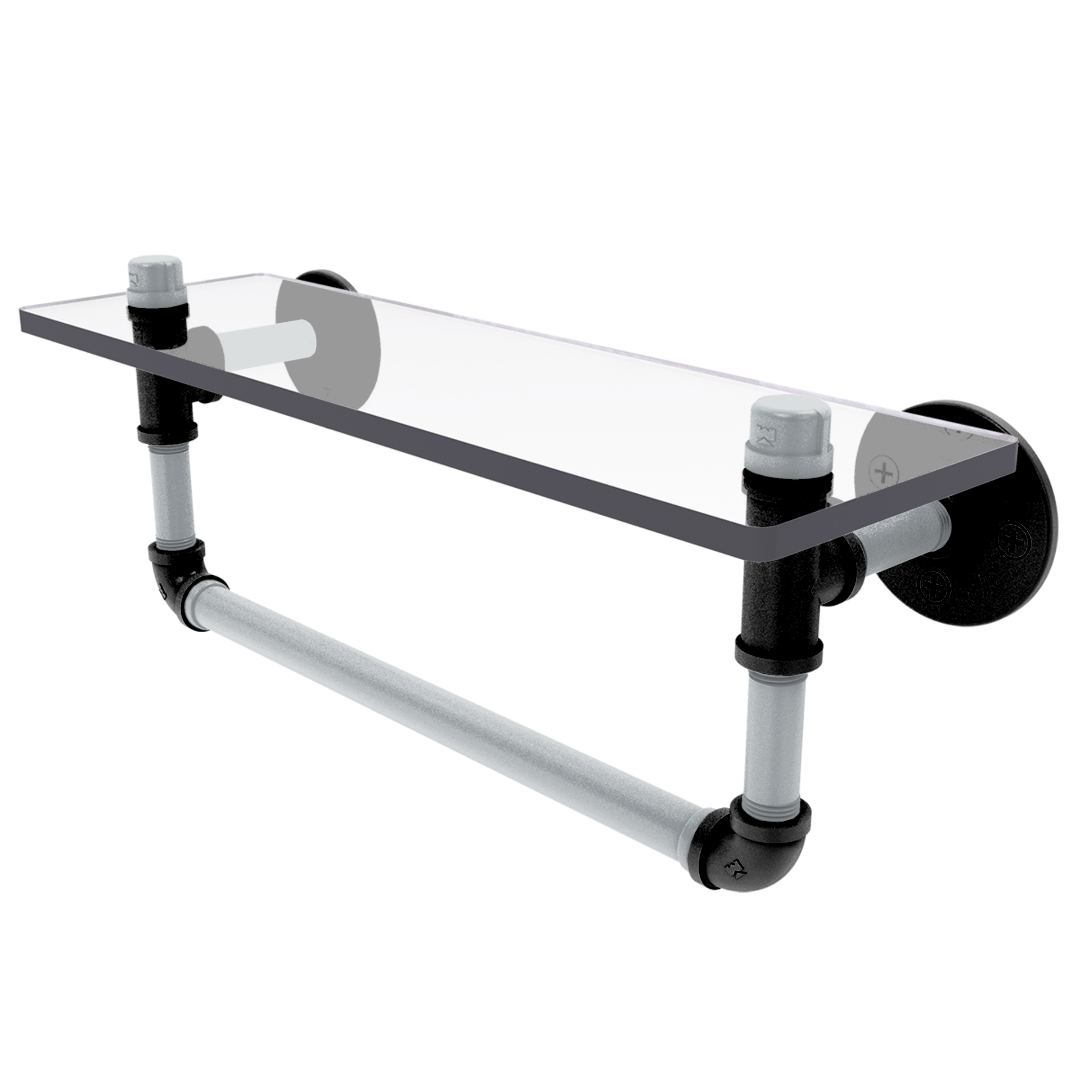 Gridiron Collection Glass Shelf with Towel Bar Las Vegas Edition