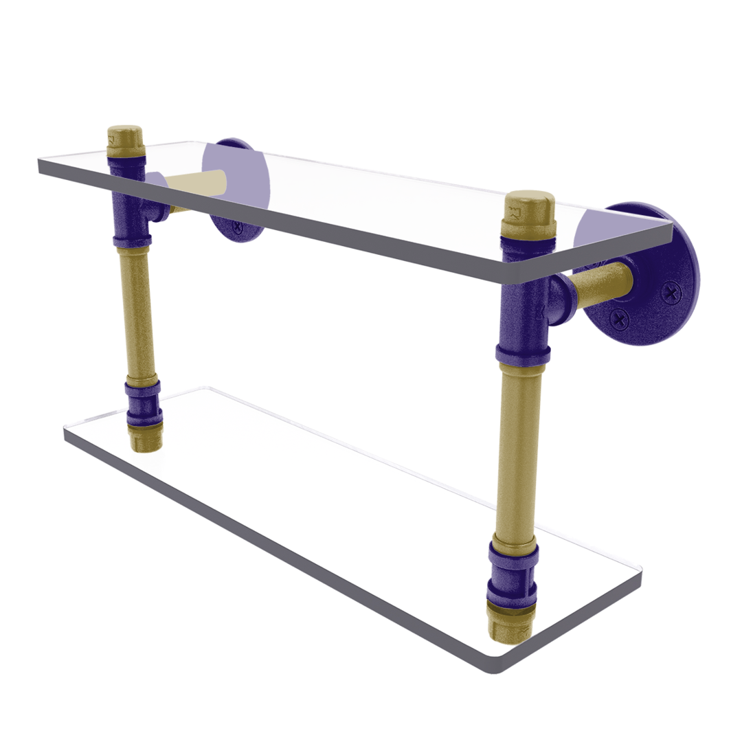 Gridiron Collection Double Glass Shelf Baltimore Edition